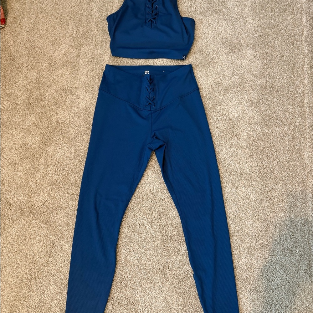 JoyLab Navy Leggings and Top Set